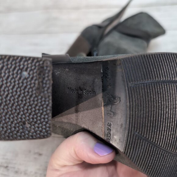 Cocolico Vita Harness Ankle Boots Grey Suede Booties Women Size 40 - Picture 11 of 11